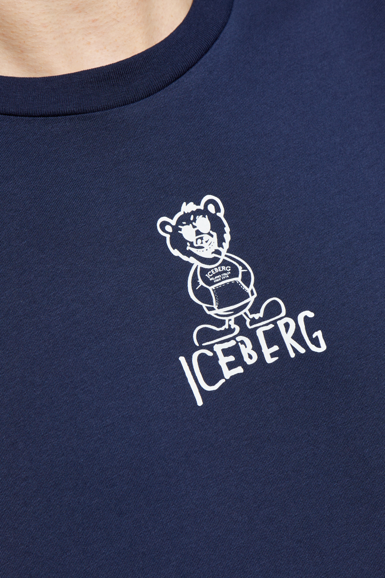 Tシャツ・カットソー ICEBERG Men T-shirt Blue F0116318 6479 Iceberg T-shirt with print | Men's Clothing | Vitkac